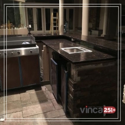 Blat Granit Maron Tan lustruit