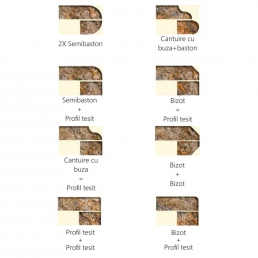 Granit de exterior Maron Tan lustruit