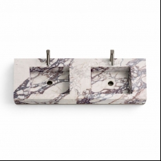 Lavoar cu 2 cuve Calacatta Viola