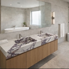 Lavoar cu 2 cuve Calacatta Viola