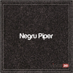 Material seminee granit Negru Piper 8cm