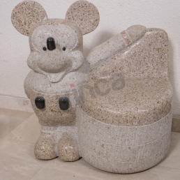 Scaun granit Micky Mouse