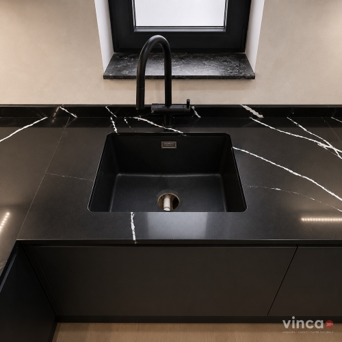 Blat Cuart Calacatta Nero