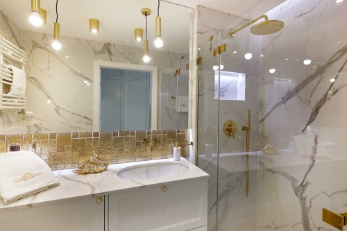 Blat bucatarie Cuart Crystal Calacatta Silva