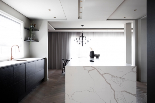 Blat bucatarie Cuart Crystal Calacatta Silva