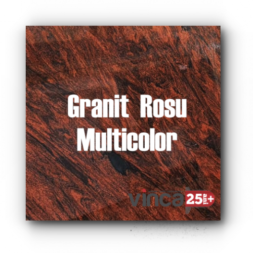 Granit Rosu Multicolor French Pattern 2cm