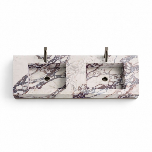 Lavoar cu 2 cuve Calacatta Viola