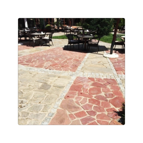 Pasi japonezi piatra naturala sandstone rosu