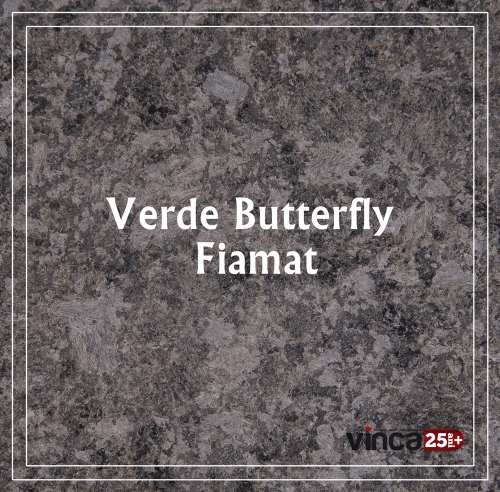 Placa gatit granit- verde butterfly fiamat