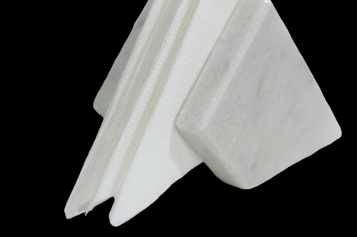 Suport servetele marmura - cristal white15*20cm