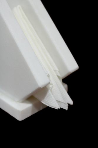 Suport servetele marmura - cristal white15*20cm