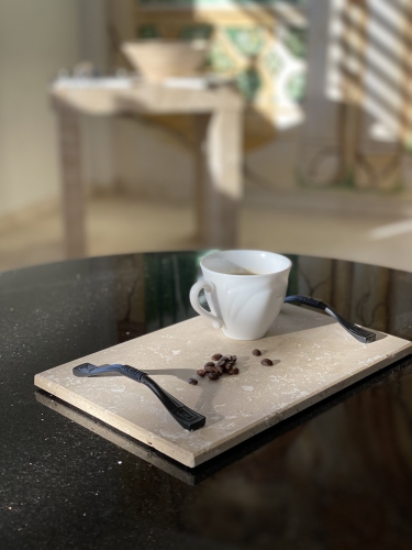 Tava cu manere Travertin 30*20*2 cm