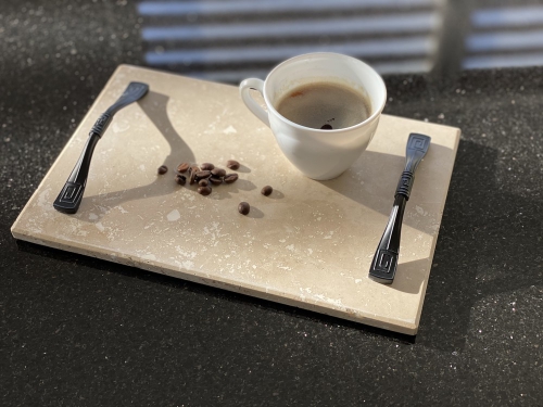 Tava cu manere Travertin 30*20*2 cm