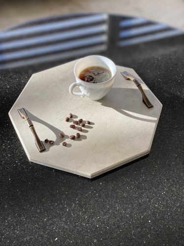 Tava cu manere Marmura Bej 30*30*1 cm