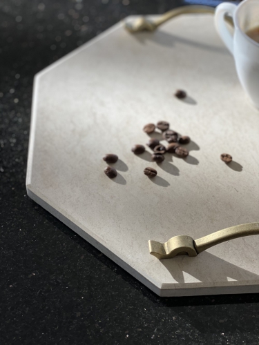 Tava cu manere Marmura Bej 30*30*1