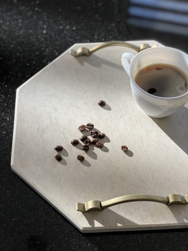 Tava cu manere Marmura Bej 30*30*1