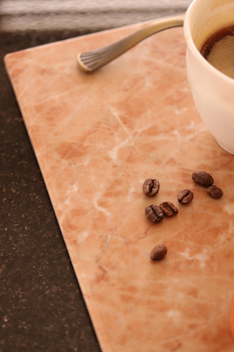 Tava cu manere Marmura Bej Nova Roz 30*20*2 cm