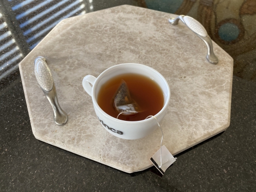 Tava cu manere  Marmura Emperador 30*30*1 cm