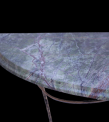 Consola Semirotunda - Blat Marmura Verde Jungla