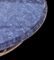 Masa Semirotunda - Blat Granit Albastru Perla